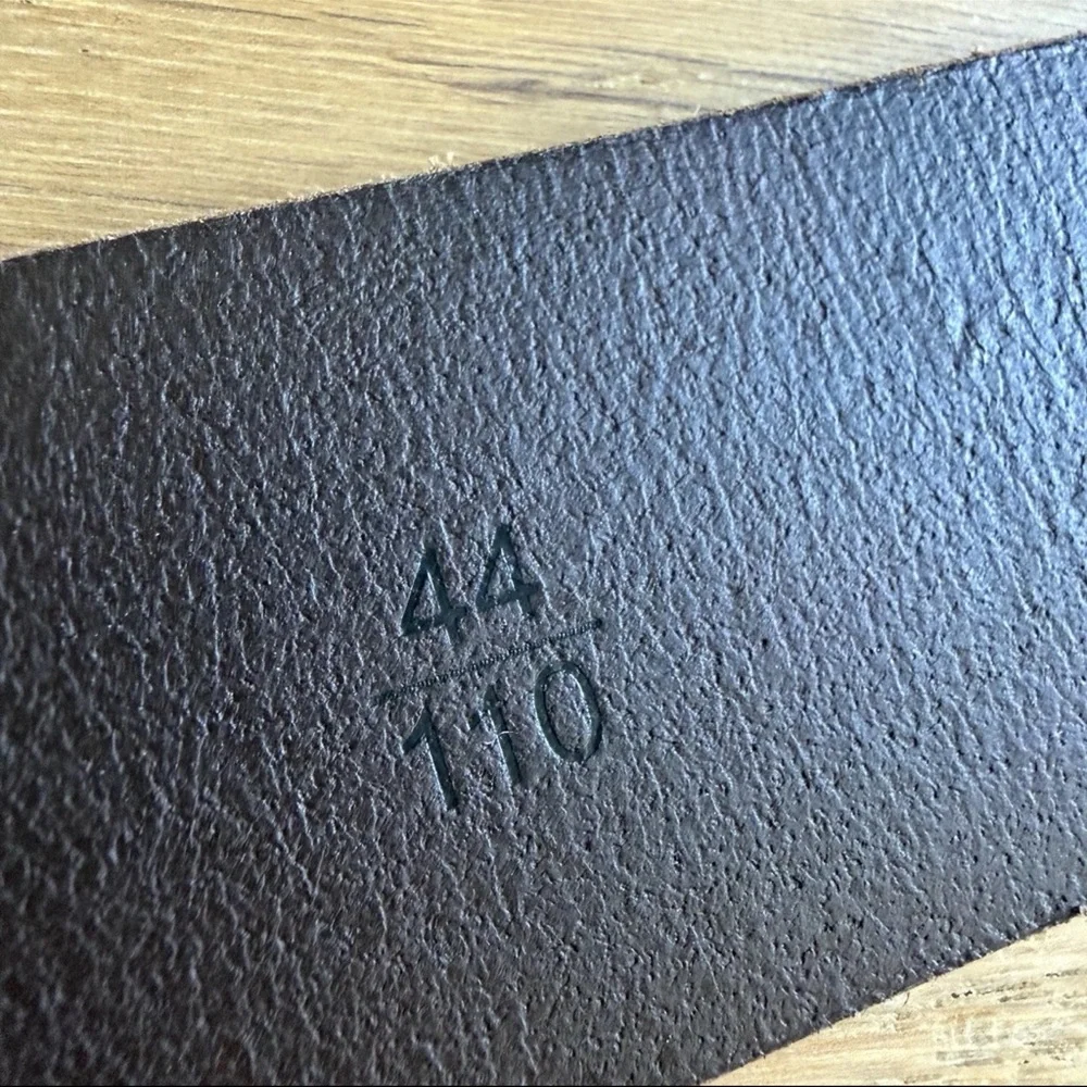 Fjällräven Singi Leather Belt Brown 4cm Brass Buckle Size 110 / 44 New With Tag